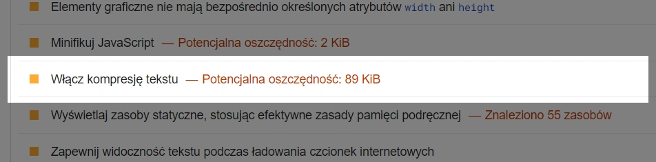 Jak sprawdzić czy na stronie jest włączona kompresja